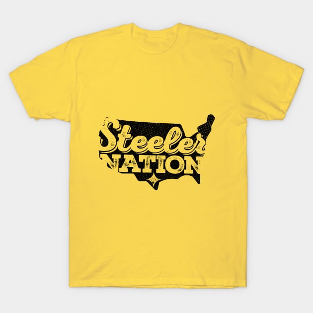 Steeler Nation T-Shirt by Pictopun